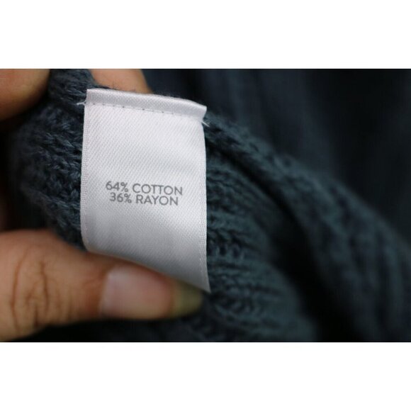 Pure Jill 3/4 Sleeve Open Front Cardigan Sweater-Size Medium-Beachy-Open Knit - Picture 6 of 9